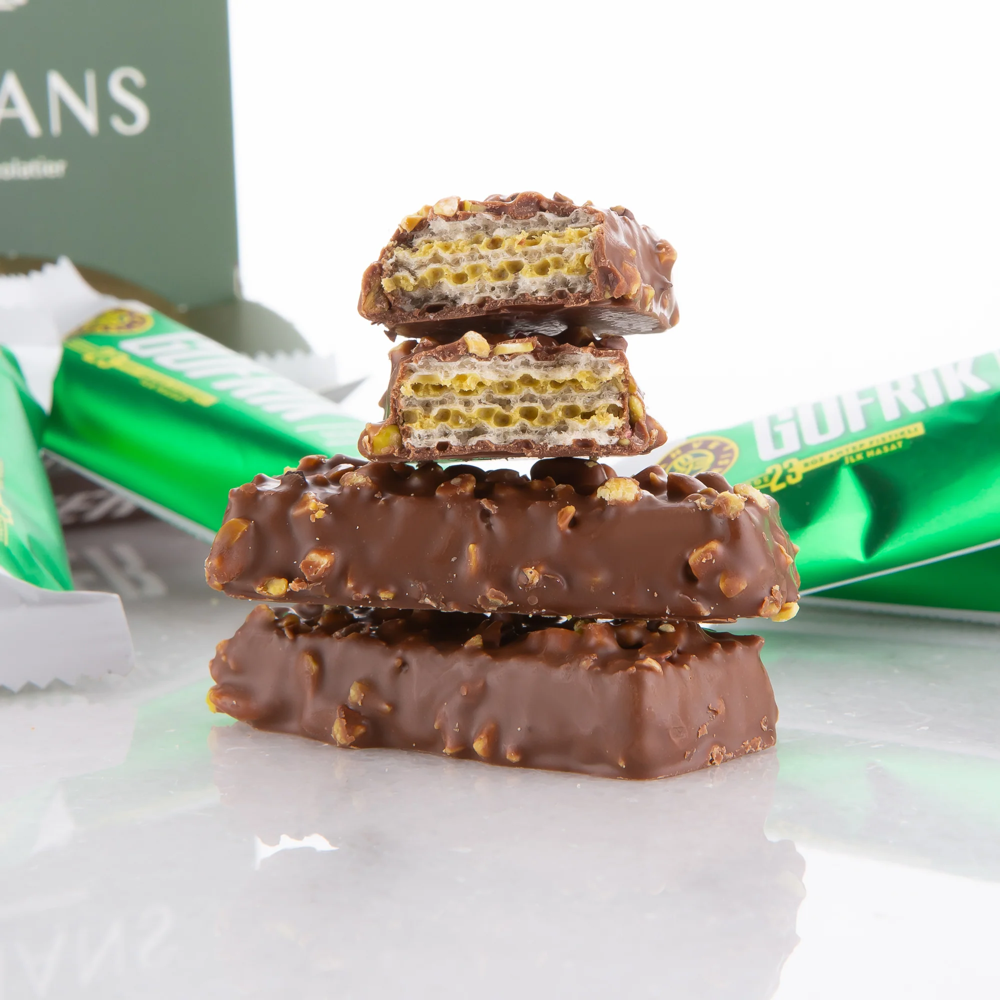 Dubai Chocolate Waffers Bite Size Party Box - 10 Pieces - Image 6